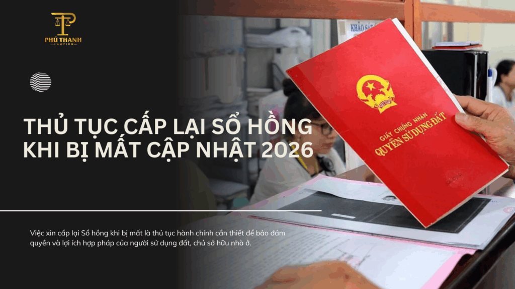 Thủ tục xin cấp lại Sổ hồng do bị mất cập nhật 2026