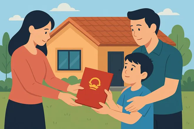 Trẻ em có được đứng tên "sổ hồng" khi nhận tặng cho nhà đất?