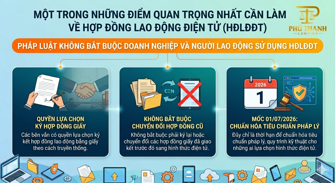 Có bắt buộc sử dụng hợp đồng lao động điện tử từ 01/7/2026?