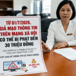 Từ 01/7/2026, giả mạo thông tin trên mạng xã hội có thể bị phạt đến 30 triệu đồng