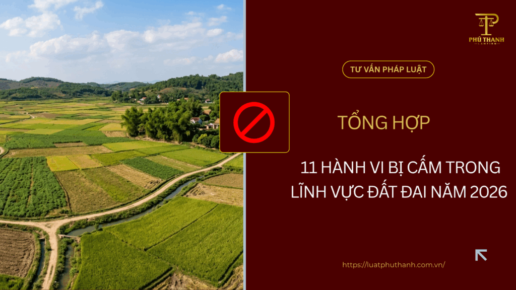 Cảnh báo 11 hành vi bị cấm trong lĩnh vực đất đai năm 2026