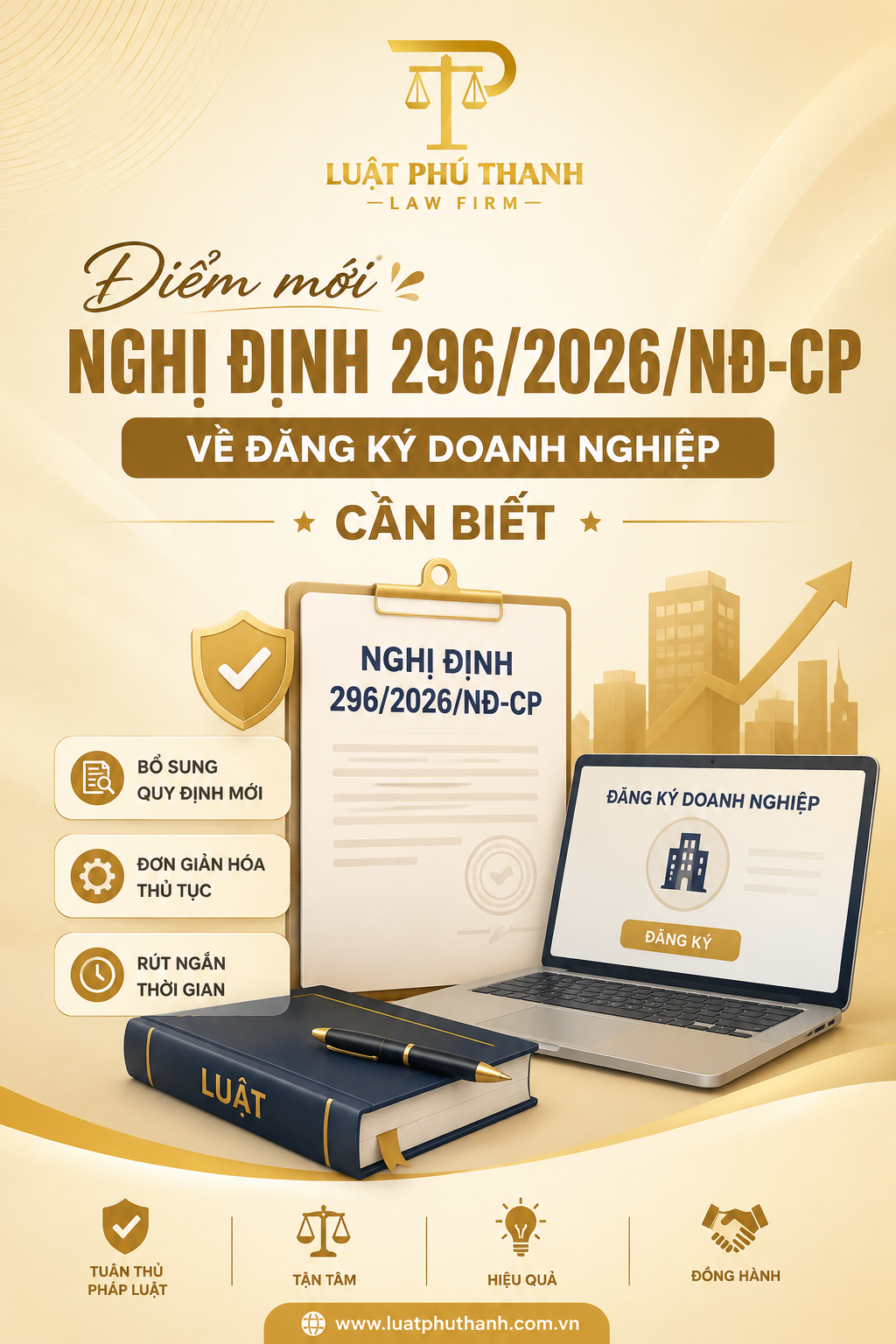 Điểm mới Nghị định 296/2026/NĐ-CP về đăng ký doanh nghiệp cần biết